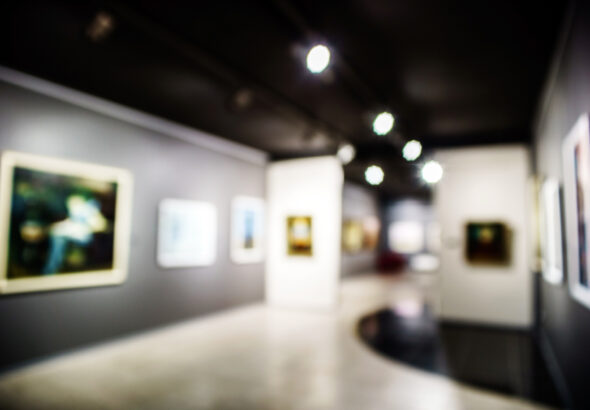 Art gallery generic background